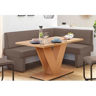 Home Affaire Eckbank HOME AFFAIRE, braun (cappuccino), B:142cm H:89cm T:182cm, Sitzbänke, Eckbank