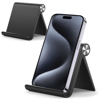 Handy Ständer Smartphone Halterung für Xiaomi 14 13T 13 Pro 12s 12T 12c 12 A1 A2 11 11T Lite Poco X4 X5 10c C55 Ultra Redmi Note 4G 5G | Tisch Handyhalterung Standfuß | Halter klappbar B1 Schwarz