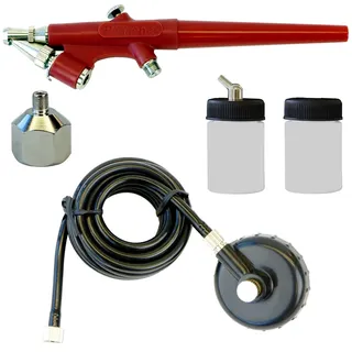 Paasche Airbrush Single Action Anfänger Airbrush Kit, Rot