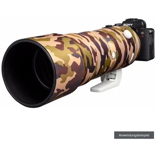 EasyCover Lens Oak Objektivschutz für Sony FE 200-600 F5.6-6.3 G OSS Braun Camouflage