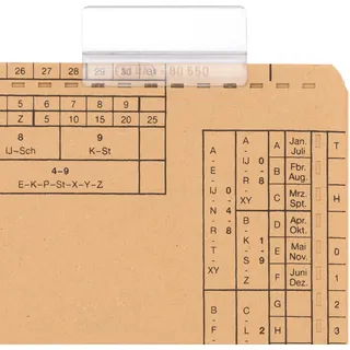 Elba Vollsichtreiter 100552031 3zeilig 50x75mm tr 50 St./Pack.
