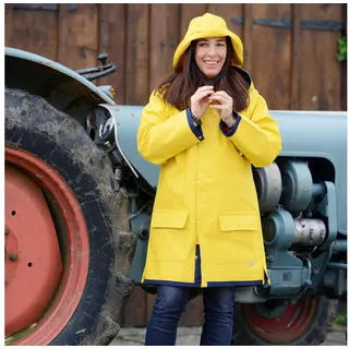 FRIESEN Friesennerz Regenjacke Original Büro oder Watt? - Unisex Regenmantel Erwachsene und Kinder gelb Damen 46