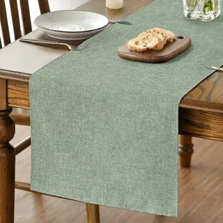 Artoid Mode Salbei Grün Frühling Tischläufer 40x180 cm