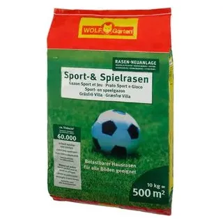 WOLF-Garten 3825040 Sport- und Spielrasen LG 500 | 10 kg | für 500 m2