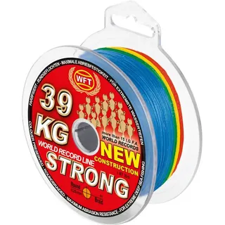 WFT geflochtene Schnur zum Dorschangeln & Heilbuttangeln 0,25mm 39kg Exact Sea King 800 Multicolor