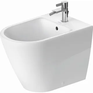Duravit D-Neo 37x58cm, m HL, ÜL, Hahnlochbank, weiß