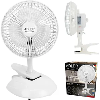 Adler 15 cm Tischventilator Weiß