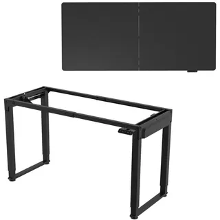 pro.tec Höhenverstellbarer Schreibtisch Kirkkonummi Schwarz