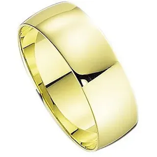 FIRETTI Trauring FIRETTI "Schmuck Geschenk Gold Hochzeit Ehering Trauring "LIEBE" Gr. 22, gold (gelbgoldfarben), Fingerringe, 22, SI = kleine Einschlüsse ohne Brillant, Gelbgold 585, 7mm, Trauring, Made in Germany, wahlweise mit oder ohne Brillant
