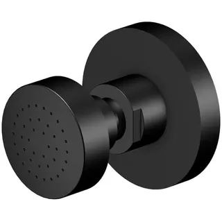 Steinberg Serie 100 Seitenbrause, schwenkbar, rund, 1004400S, Farbe: Mattschwarz