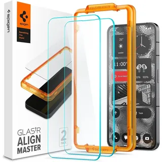 SPIGEN Gehärtetes Glass Displayschutzfolie mit Montageframe Nothing Phone (2) 2-Pack