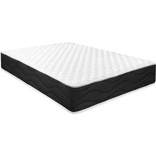Homey Viskoelastische Matratze Sleep Pro wendbar (Winter-Sommer), Härtegrad mittel bis hoch, Dicke 25 cm, milbendicht, antibakteriell und hypoallergen, 105 x 200 cm