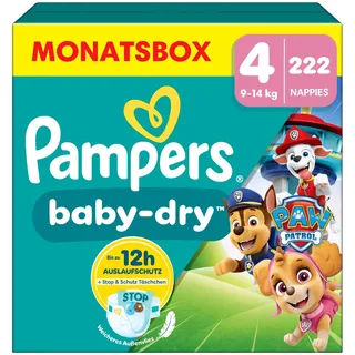 Pampers Baby-Dry Gr. 4 (9-14 kg) 222 St.