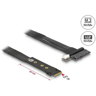 DeLock M.2 Key M U.2 NVMe Adapter mit 20 cm Kabel