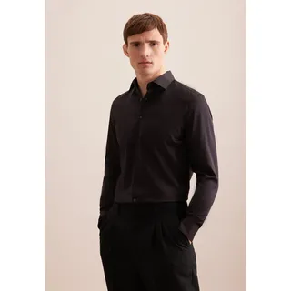 Seidensticker Businesshemd Schwarze Rose X-Slim 1/1 Kentkragen Uni schwarz XL (44)