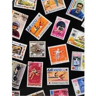 Exacompta 5x Briefmarken Einsteckalbum Sport 16 Seiten 165x225cm Motiv 25130E