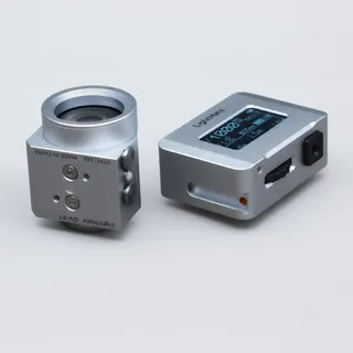 LightMate Kamera Lichtmesser & Optischer Sucher Set, Area 2S Fotografie Lichtmessgerät, OV-X1 17-Grad-Sucher, Metallgehäuse, Hochpräziser Belichtungsmesser, Silber