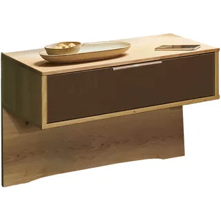 Nachtkonsole WIEMANN "Cordoba" Sideboards Gr. B/H/T: 60cm x 48cm x 43cm,, braun (glas mocca) vormontiert