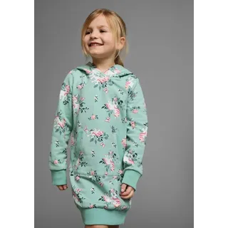 Kidsworld Sweatkleid in mint-bedruckt | Gr.: 140/146