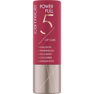 Catrice Power Full 5 Lip Care, Lippenbalsam, Nr. 030, Rot, glättend, pflegend, glänzend, vegan, ohne Alkohol, ohne Parabene, ohne Mikroplastikpartikel, 1er Pack (3.5g)