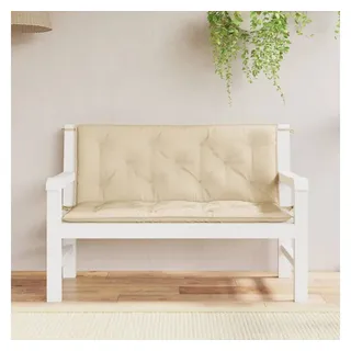 vidaXL Bankauflage 120 x 50 x 7 cm beige 2 St.