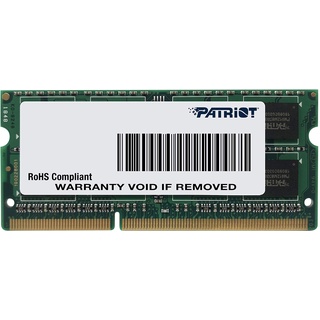 Patriot Signature 8GB DDR3 1600 MHz Arbeitsspeicher SODIMM Module (8 GB, 1 x 8 GB, DDR3, 1600 MHz, 204 - pin SODIMM) PSD38G1600L2S