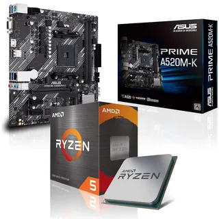 Aufrüst-Kit Bundle Ryzen 7 5700X 8X 4.6 GHz Prozessor, 32 GB DDR4, A520M-A II Mainboard (zusammengebaut inkl. Bios Update + Funktionskontrolle)