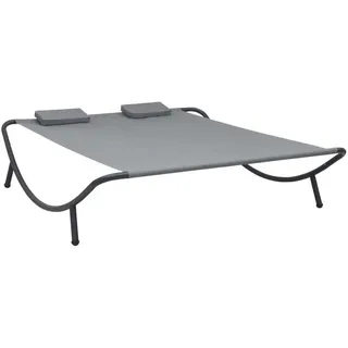 vidaXL Doppelliege 200 x 173 x 45 cm anthrazit