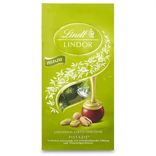LINDT Schokolade, Lindt Lindor Kugeln Pistazie Schokolade mit Pistaziefüllung 137g