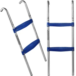monzana Trampolinleiter 90 cm silber 33 cm x 12 cm x 90 cm