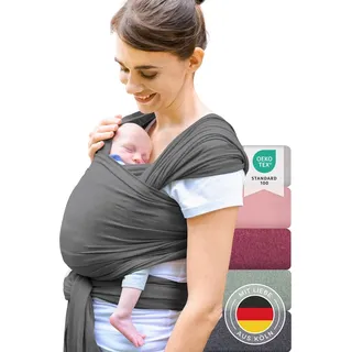 Laleni Babytragetuch für Neugeborene 100% weiche Bio-Baumwolle, Tragetuch Baby elastisch bis 15kg
