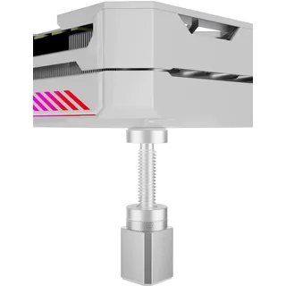 upHere Aluminium GPU Halterung mit Magnet und Anti Rutsch Pads,Grafikkarten Halterung,Vertical GPU Mount,Höhenverstellbare,Grafikkartenbasis,GPU Stütze Silber,S(28mm-50mm),GH50S