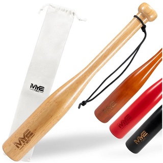 Oramics Baseball Oramics Baseball Massivholz Baseballschläger 18" 48cm mit Schlaufe (Massivholz Baseball-Schläger inklusive Tragetasche, 18 Zoll Baseball Bat Schläger), ideal für Training und Selbstverteidigung beige