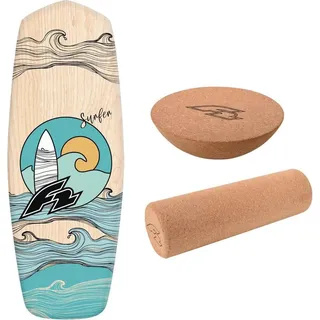 F2 Balance Board Tompstone 74x27cm + Halbkugel und Korkrolle