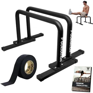 GORNATION Metall Parallettes, Rutschfeste Mini-Barren für Calisthenics, L-Sits, Fitness, Gymnastik, Turnen, Gym und Outdoor, Push Up Bar, Handstand Bar, Calisthenics-Equipment für Handstand