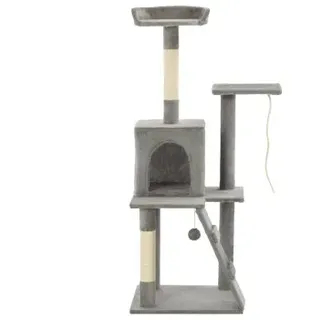vidaXL Katzenbaum Kratzbaum 120 cm grau