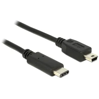 DeLock USB-C auf Mini-USB 0,5 m Schwarz