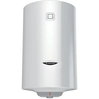 Ariston Pro 1 R 50 Liter – elektrischer Durchlauferhitzer, vertikal, Wandmontage, geschirmter Widerstand – Temperatur verstellbar über Einstellrad – entworfen für die Installation in Frankreich