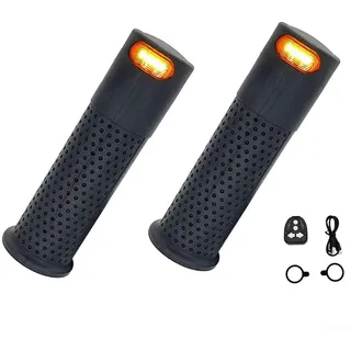Cloudpower E Scooter Blinker Nachrüsten Set für Xiaomi für M365 für Pro 1S/Pro 2 für Mi3 für Ninebot Max G30/G30D, Blinker E Scooter Rollergriffe mit Blinkerlampe Lenkergriffe Scooter Zubehör(Schwarz)