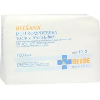 Meditrade Mullkompressen 10x10 cm unsteril 8fach 100 St