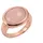 Ring 925 Silber rosé vergoldet mit Chalcedon rosa Glänzend Größe 054 17 2