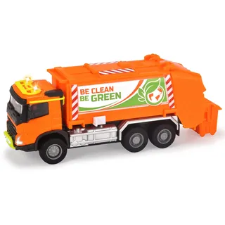 Majorette - Volvo Müllabfuhr - hochwertiges Spielzeug LKW als Müllwagen, Modellfahrzeug mit Licht, Sound und Funktionen, für Kinder ab 3 Jahren