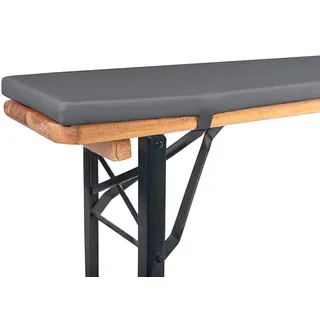 TexDeko Bankauflage 220 x 25 x 4 cm grau 1 St.