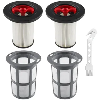 DXLing 2 Stück Ersatzfilter und Staubsauger Filter Fusselschutz kompatibel mit Bosch Unlimited Gen2 Serie 8 Staubsauger HEPA Filter kompatibel mit Bosch 12036642,12023349 mit Reinigungsbürste Filter