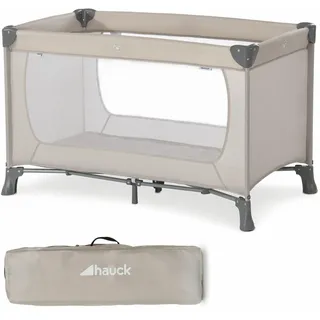 hauck Kinderreisebett Dream N Play ab Geburt bis 15 kg Klein Zusammenklappbar | beige