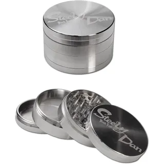 SF Black Leaf Steely Dan Edelstahl-Grinder 4-TLG. Ø 59 mm