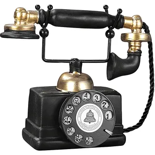 Antikes Telefondekor – Regaldekorationen für Wohnzimmer | Harz, altmodische schnurgebundene Telefone für Regale, ästhetische Skulptur, Raumdekoration, Retro-Bücherregal- für Wohnzimmerregale