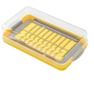 Zoegneer Easy Butter Portionierung Käse Behälter Butter Box gleichmäßig teilen Butter geeignet für 454g und 220g Blöcke (S)