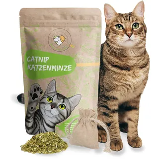Haustierherz 100g Echte Katzenminze inkl Säckchen Deutscher Anbau Catnip