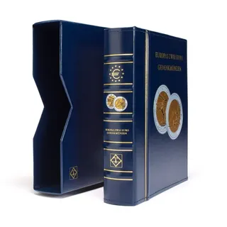 Leuchtturm Münzalbum Classic-OPTIMA,Europas 2-Euro-Gedenkmünzeninkl.Sch